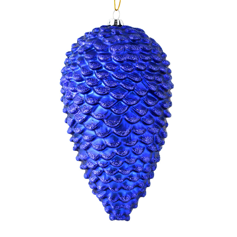 10" Matte Glitter Pine Cone