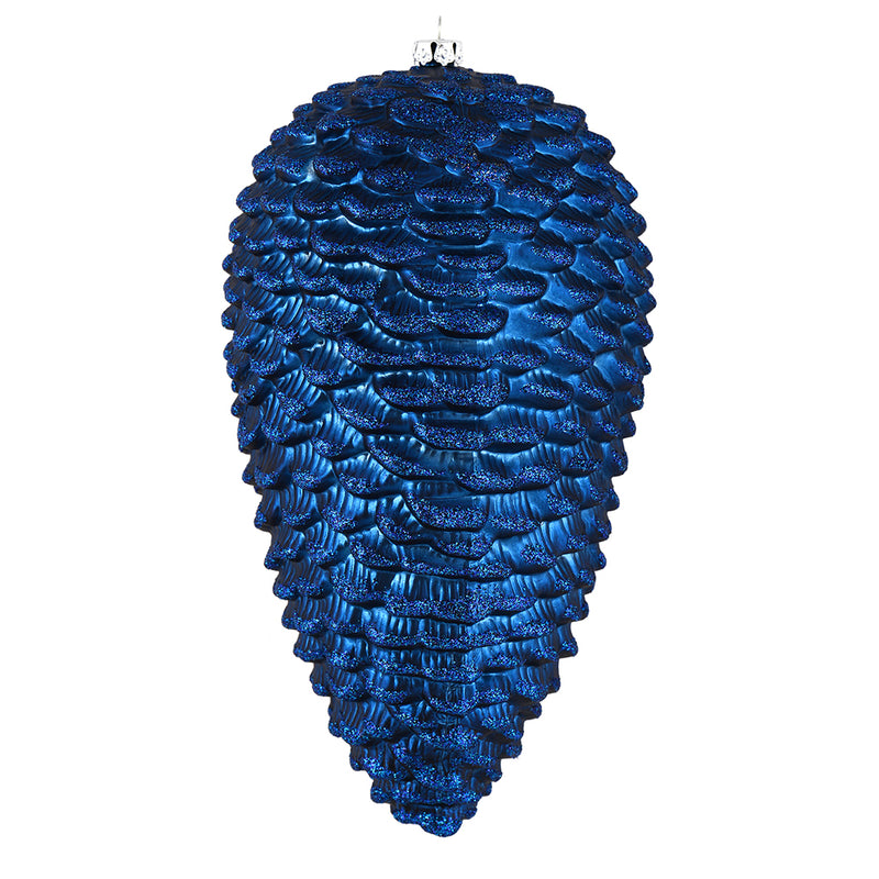 10" Matte Glitter Pine Cone