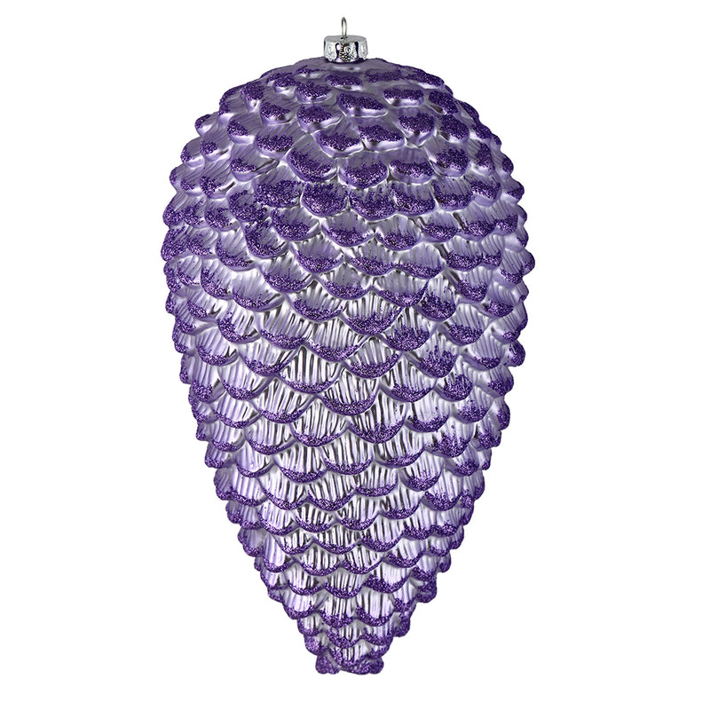 10" Matte Glitter Pine Cone