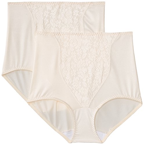 Bali Light Control Lace Panel Brief 2 Pack