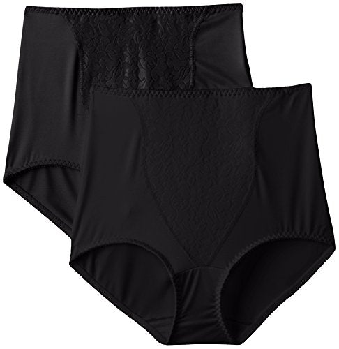 Bali Light Control Lace Panel Brief 2 Pack