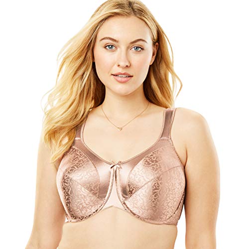 Bali Satin Tracings Minimizer Underwire Bra