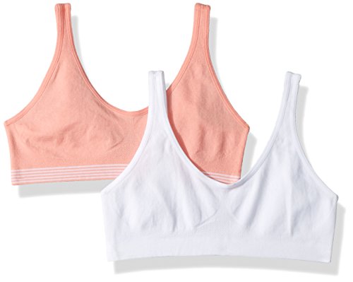 Hanes Girls' Cozy Seamless Wirefree Bra 2-Pack