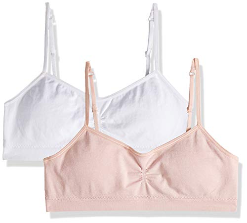 Hanes Girls' Seamless Molded Cup Wirefree Bra 2-Pack
