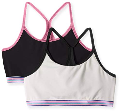 Hanes Girls' Comfortflex Fit Pullover Bra With Thin Racerback Straps 2-Pack