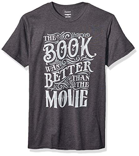 Hanes Men'S The Book Was Better Than The Movie Graphic T-Shirt