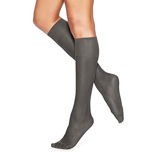 Hanes Silk Reflections Knee Highs Sheer Toe 6-Pack