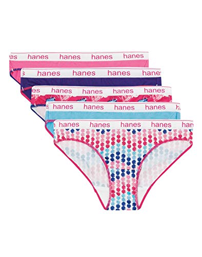 Hanes Ultimate Girls' Sport Microfiber Bikinis 5-Pack