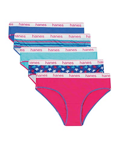 Hanes Ultimate Girls' Sport Microfiber Hipsters 5-Pack