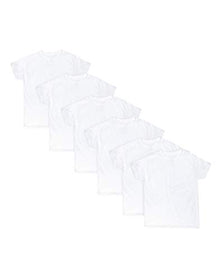 Hanes Boys' Ecosmart Crewneck Undershirt 6-Pack (Includes 1 Free Bonus Undershirt)