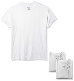 Hanes Men'S Comfort Fit White Crew Undershirt 3-Pack