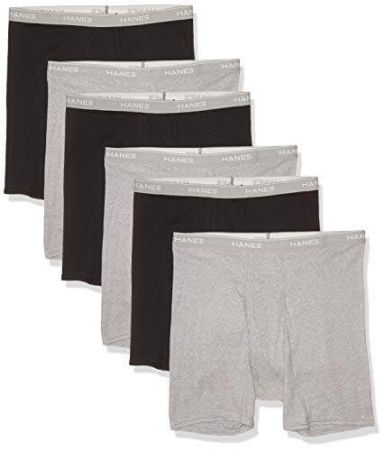 Hanes Men'S Tagless Boxer Briefs 6-Pack