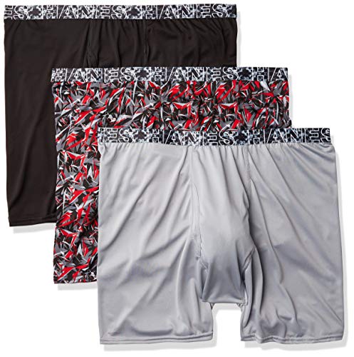 Hanes Men'S X-Temp Lightweight Mesh Boxer Briefs 3-Pack