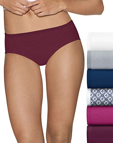 Hanes Ultimate Cotton Comfort Cool Dri Hipster 6-Pack (Includes 1 Free Bonus Hipster)