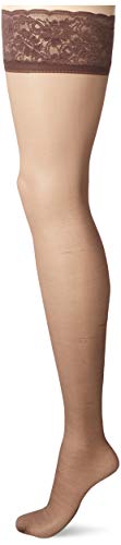 Hanes Silk Reflections Lace Top Thigh Highs