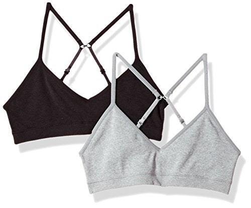 Hanes Girls' Cami Strap Wirefree Bra 2-Pack