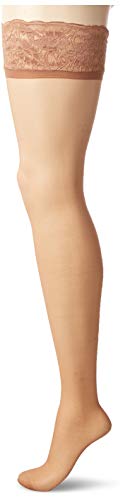 Hanes Silk Reflections Lace Top Thigh Highs