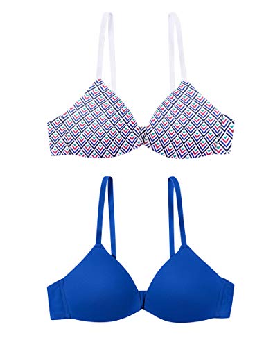 Hanes Girls' Molded Wirefree Bra 2-Pack